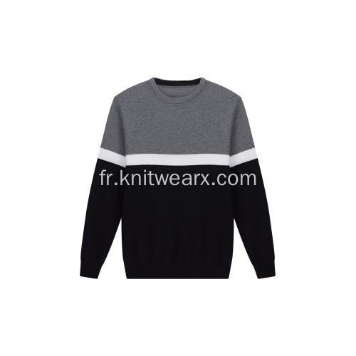 Pull en polyester en coton pour homme